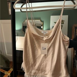 Champagne Feathered Cami